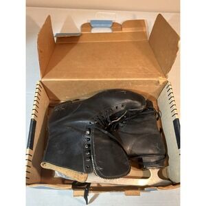 Vintage Silver Star Ice Skates‎ Canadian Biltrite Special Blades Size 9